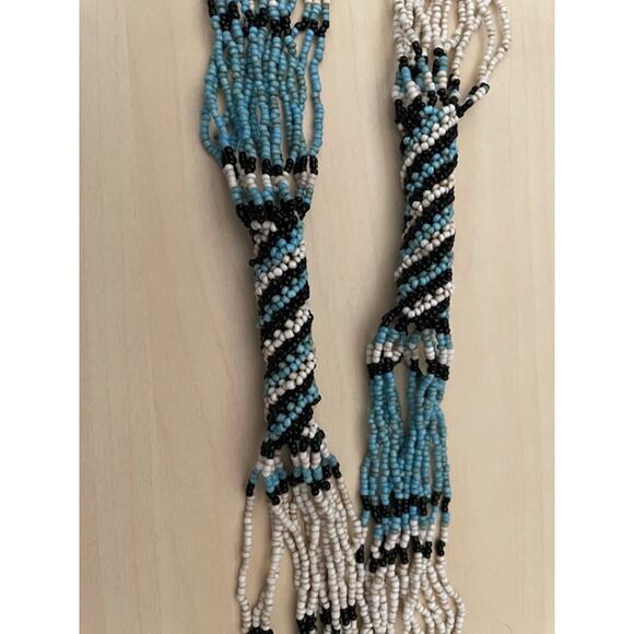 Beaded Multi-Strand‎ Necklace 36" - Picture 2 of 2